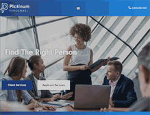 Tablet Screenshot of platinumpersonnel.ca